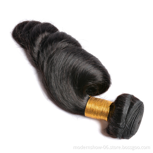 Dropshipping Unprocessed Loose Wave Brazilian Virgin Cuticle Aligned Human Hair Bundles